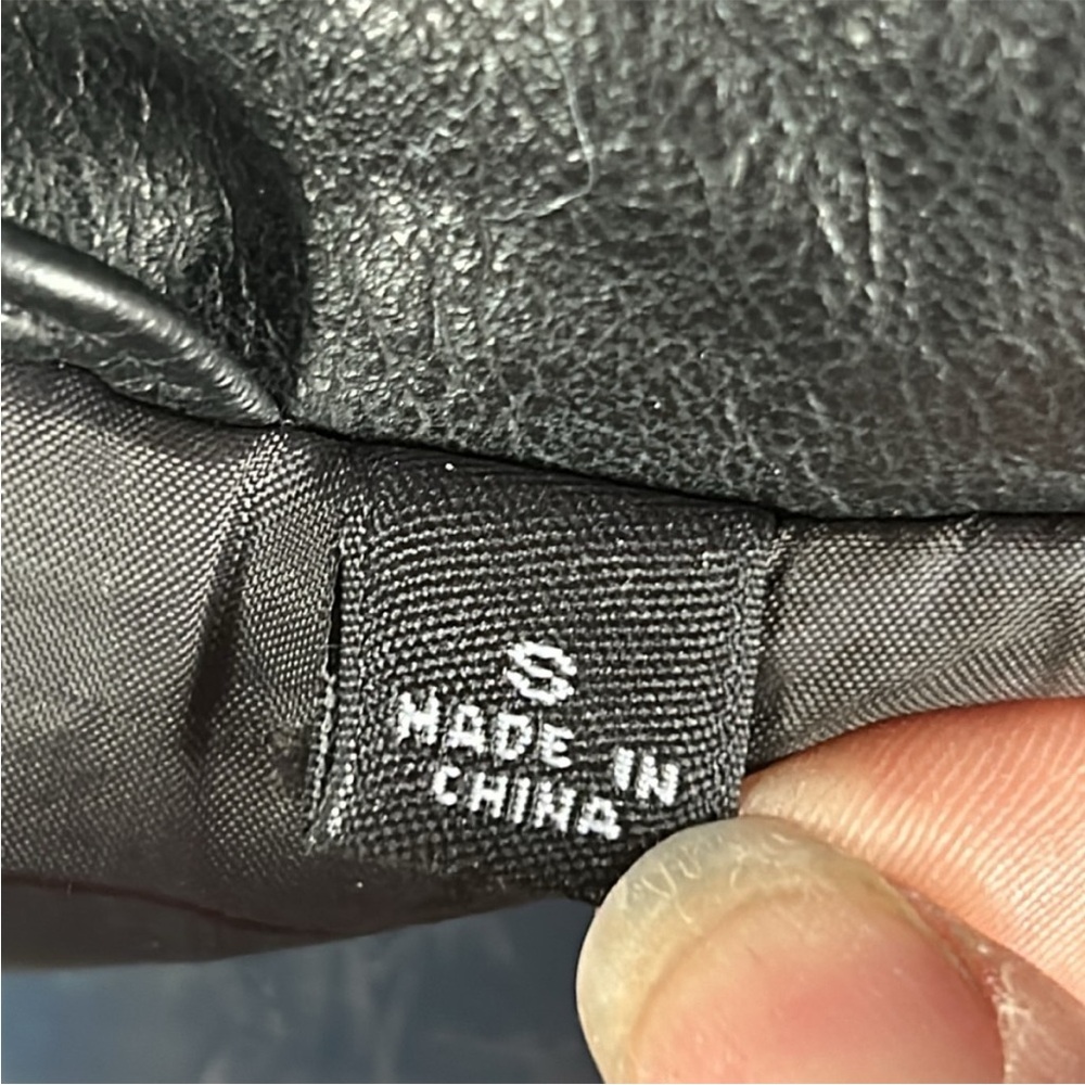 Roundtree & Yorke bomber aviator Black Leather jacket Sz S - Picture 6 of 11